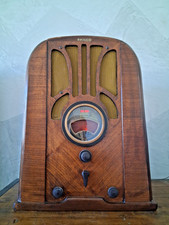 PHILCO 37-650 VINTAGE 8 TUBES RADIO, Tombstone. Restored, Plays perfect picture