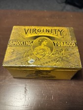 Antique Virginity Smoking Tobacco Tin GW Gail Ax Baltimore Ginna Co NY Caddy picture