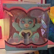 Kidrobot Tenderheart Bear Vinyl Art Toy Tara McPherson Care Bears Blue 2017 picture