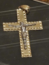 14 kt  Crucifix Cross Pendant w/ Jesus 4.8 grams.very bu picture