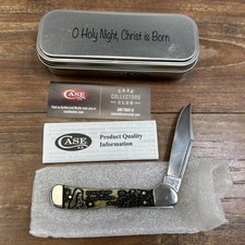 RARE CASE XX USA 2022 O HOLY NIGHT CHRISTMAS MINI COPPERLOCK KNIFE SS W/TIN picture