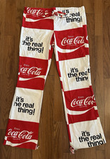 Vintage Coca-Cola Beach Pants 30/32 Real Thing Bell Bottoms Distressed picture