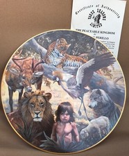 Gregory Perillo The Peaceable Kingdom 1982 Set of 5 Collector's Plates NIB COA picture
