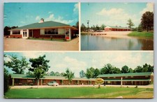 Postcard Candor North Carolina Blake's Motel & Restaurant Biscoe Circa 1950 A14 picture