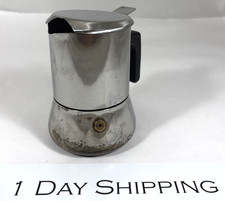 BIALETTI VINTAGE MOKA POT Stainless Steel Espresso Maker 18/10 Stovetop Italy picture