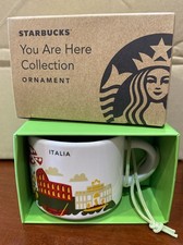 Starbucks You Are Here Series Ornament 2 Oz Mugs Espresso Italy Italia picture