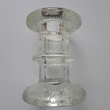Timo Sarpaneva FESTIVO iittala STYLE Glass Single One Ring Candle Stick Holder picture