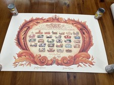 1998 Krewe Of REX Proclaims Mardi Gras Poster 24 X 36 Signed 626/2000 Numbered picture
