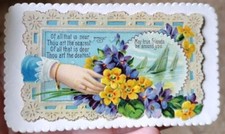 Victorian Calling Card Used 