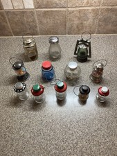 Vintage Glass Candy Containers Lanterns.  picture
