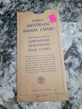Rare 1945 Fleron Automatic Signal Chart BSA Boy Scouts Semaphore Flag Codes picture