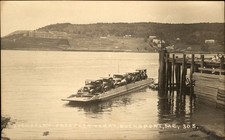 Bucksport Maine ME Ferry Boat Cars c1915 Real Photo Vintage Postcard bhn picture