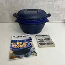 Tupperware Smart Multi-Cooker Microwave Steamer Cooker Cobalt Blue New No Box picture