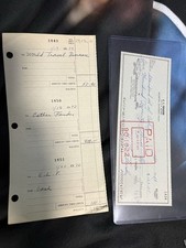 Leo Fender Personal Check  picture