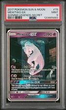 PSA 9 Mewtwo GX 78/73 Shining Legends Secret Rare Holo EN 2017 picture