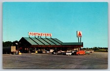 Fortmeyer's Truck Stop Citgo Gas Station Fort Wayne Indiana Postcard picture