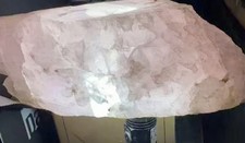 MUSEUM GRADE 10.5 LB Raw Rose Quartz Boulder - Translucent Jelly Pink Statement picture