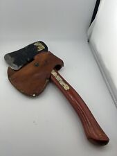 Vintage Plumb Ames Sport Axe Hatchet  + Leather Sheath stamped USA picture