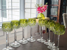Set of 8 Baccarat Chartreuse Wine  from 1930s; 