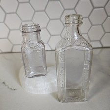 Set/2 Antique Illinois Glass Co. Bottles Lyric Prescription Gebhart Eagle Chili picture