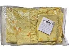 Vintage Pequot Yellow Floral Twin Bedding W/ Curtains  picture