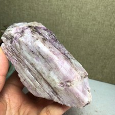 110-50-40mm NATURAL ROUGH KUNZITE PINK SPODUMENE CRYSTALS 444g A3642 picture