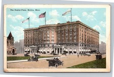 Vintage Copley-Plaza Hotel Boston MA Postcard 1917 Posted C. Kropp picture
