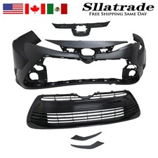 Black New Front Bumper Cover Grille Kit Assembly For 2023-2025 Toyota Corolla LE picture