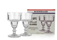 COUPE ABSINTHE GLASSES, SET OF TWO & 10 SUGAR CUBES (5 PACKETS) picture