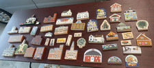 The Cat's Meow Village lot of 50+ pieces many INDIANA buildings house picture