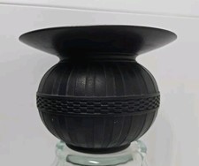 Wedgwood Black Basalt Spittoon / Cache Pot 1920s picture