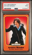 2011 Anchorman Arturo Mendes (Ben Stiller) Rookie Card PSA 9 MINT POP 10 picture