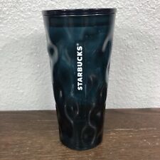 Starbucks Fall 2021 Dark Green Mottled Glass Cold Cup Tumbler 18oz picture