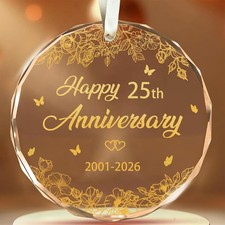 25th Wedding Anniversary Ornament, 25th Anniversary Wedding Gift picture