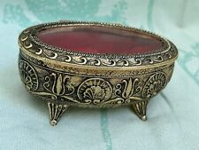 Lovely Vintage Brass Jewelry or Trinket Holder  picture