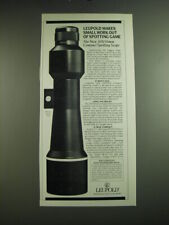 1987 Leupold 20x50mm Compact Spotting Scope Ad - Leupold makes small work out picture