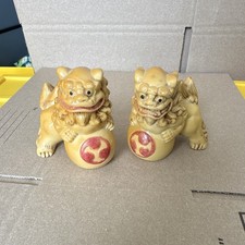 Asian Dragon Figurine Vintage (2 piece set) picture