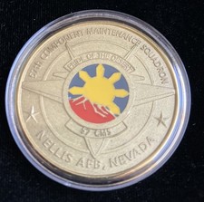 57th Aircraft Component Maintenance Squadron Nellis AFB Air Force Challenge Coin picture