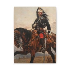 Alphonse-Marie-Adolphe de Neuville - Capitaine de dragons 1878 - Canvas Wall Art picture