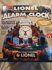 Lionel 100th Anniversary Alarm Clock. Complete Talking Alarm Clock. picture