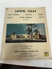 1972 Lufkin Texas Phone book yellow pages picture