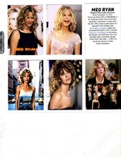 MEG RYAN    CUSTOM   NOVELTY TRADING CARD 6 CARDS   SET picture
