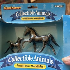 Ertl Farm Country Collectible, Tennessee Walker w Foal Vintage  picture
