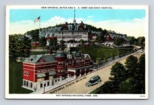 1923 Imperial Bath House Army Navy Hospital Hot Springs AR FC Boving Postcard picture
