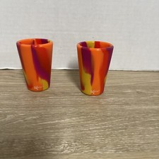 Silipint Silicone, Unbreakable Shot Glasses set of 2 Tie Die picture