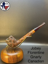Vintage  Jobey Florentine Gnarly Canadian Tobacco Pipe picture
