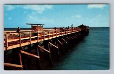 Palm Beach FL-Florida, Palm Beach Pier, Antique, Vintage Souvenir Postcard picture