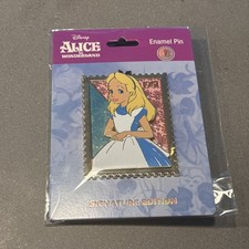 Pink A La Mode - Alice in Wonderland Disney Royal Stamp Jumbo Pin LE 400 picture