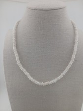 Vintage HAWAIIAN WHITE 4.5mm PUKA SHELL Necklace picture