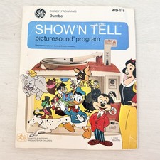 Vintage 1965 Disney Dumbo GE Show N Tell Picturesound WD-111 Record Film Complet picture
